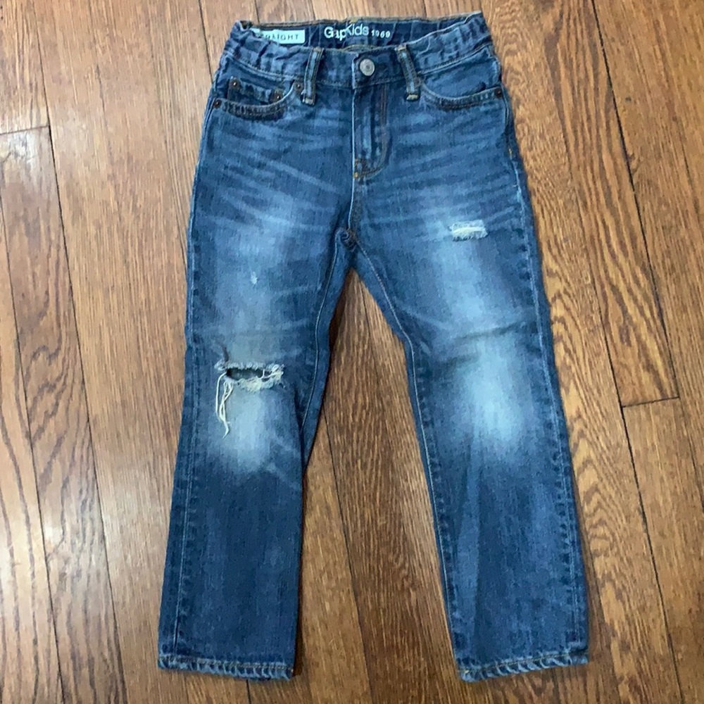 GAP Kids 1969 Straight (Ripped) Jeans- Size 5 Regular